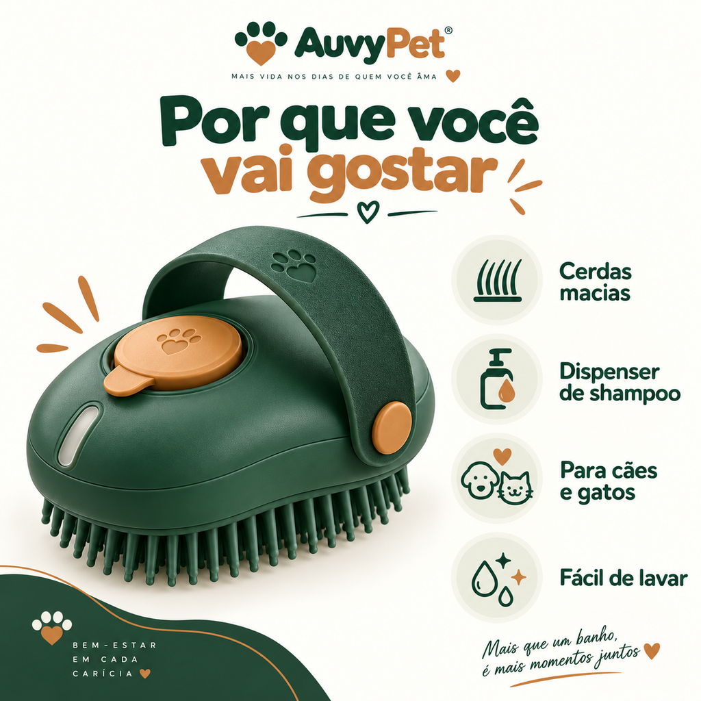 Destaques da Escova AuvyPet